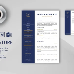 CV Template Free Download 54