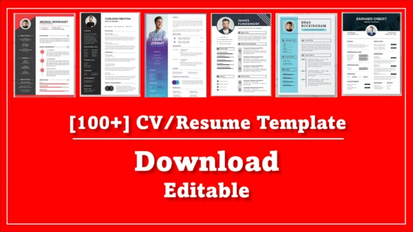100+ CV Templates [Basic/Professional/Premium]
