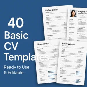 40 Professional CV Templates Download