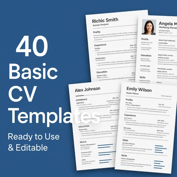 40 Professional CV Templates Download