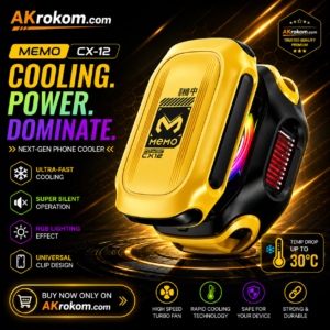 Memo CX12 Rechargeable Magnetic Phone Cooler with Digital Display | Best Wireless Cooler in BD