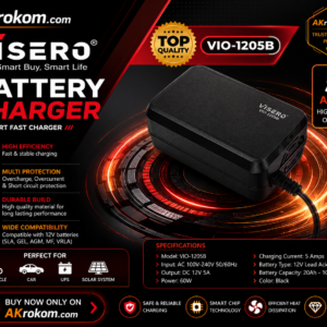 VISERO VIO-1205B 5A Smart Battery Charger